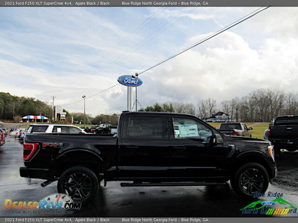 2021 Ford F150 XLT SuperCrew 4x4 Agate Black / Black Photo #6