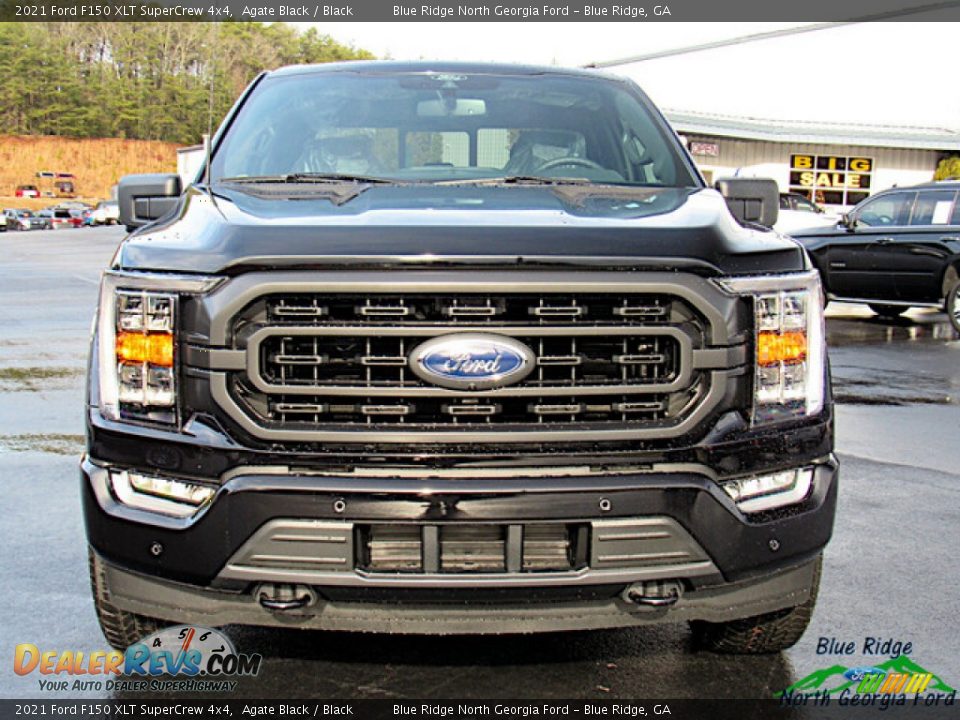 2021 Ford F150 XLT SuperCrew 4x4 Agate Black / Black Photo #8