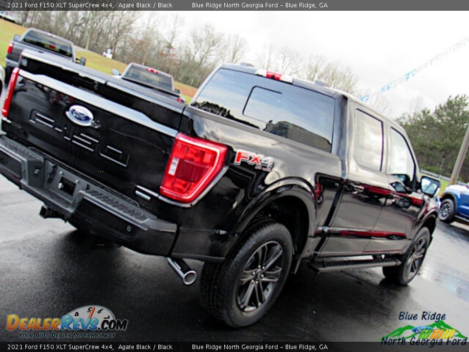 2021 Ford F150 XLT SuperCrew 4x4 Agate Black / Black Photo #28