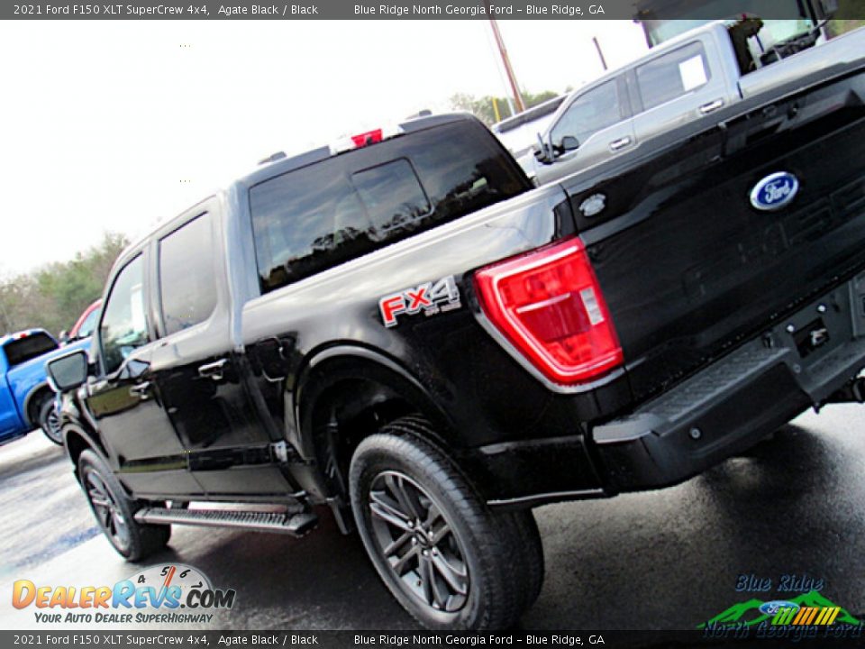 2021 Ford F150 XLT SuperCrew 4x4 Agate Black / Black Photo #29