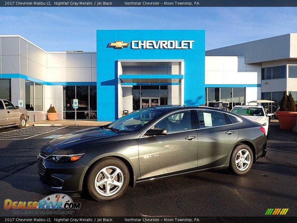 2017 Chevrolet Malibu LS Nightfall Gray Metallic / Jet Black Photo #1