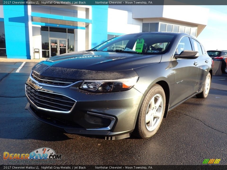 2017 Chevrolet Malibu LS Nightfall Gray Metallic / Jet Black Photo #2