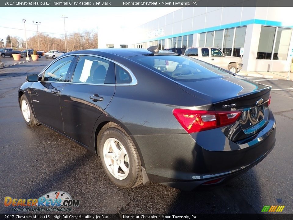 2017 Chevrolet Malibu LS Nightfall Gray Metallic / Jet Black Photo #4