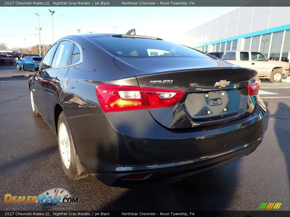 2017 Chevrolet Malibu LS Nightfall Gray Metallic / Jet Black Photo #5