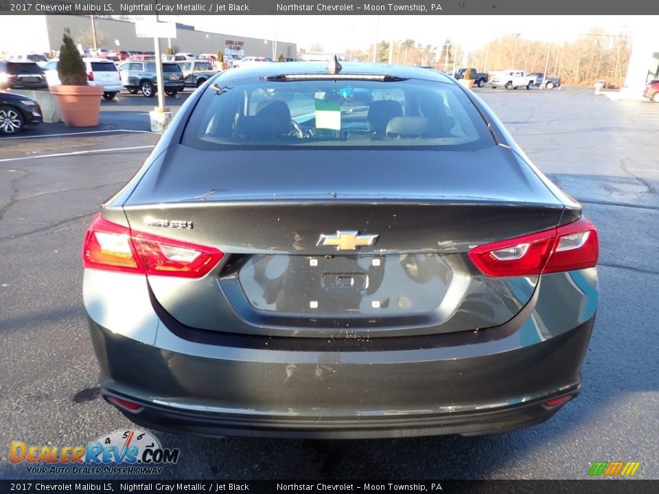 2017 Chevrolet Malibu LS Nightfall Gray Metallic / Jet Black Photo #6