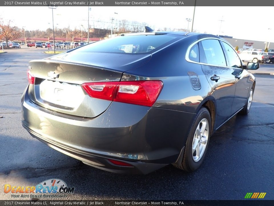 2017 Chevrolet Malibu LS Nightfall Gray Metallic / Jet Black Photo #8