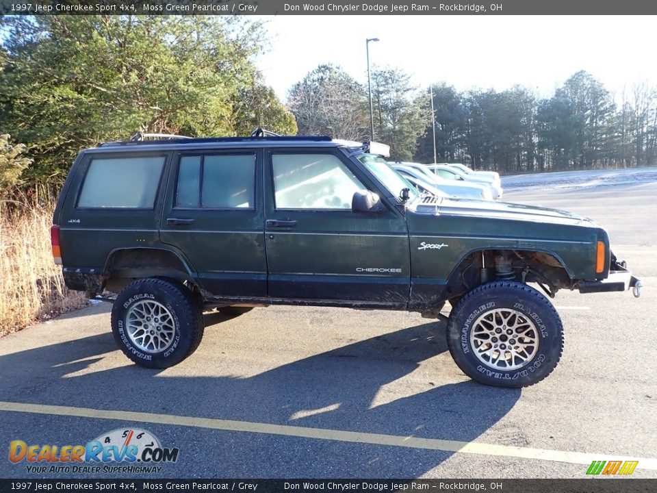 Moss Green Pearlcoat 1997 Jeep Cherokee Sport 4x4 Photo #3