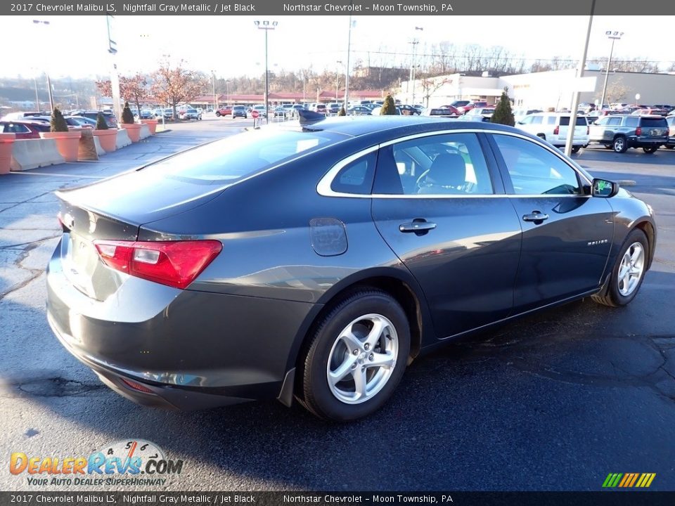 2017 Chevrolet Malibu LS Nightfall Gray Metallic / Jet Black Photo #9