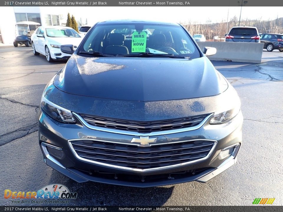 2017 Chevrolet Malibu LS Nightfall Gray Metallic / Jet Black Photo #10