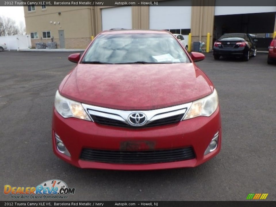 2012 Toyota Camry XLE V6 Barcelona Red Metallic / Ivory Photo #2