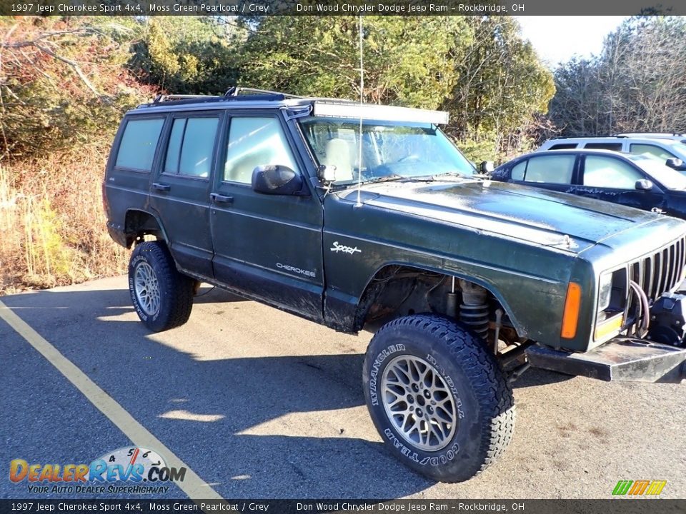 Moss Green Pearlcoat 1997 Jeep Cherokee Sport 4x4 Photo #13