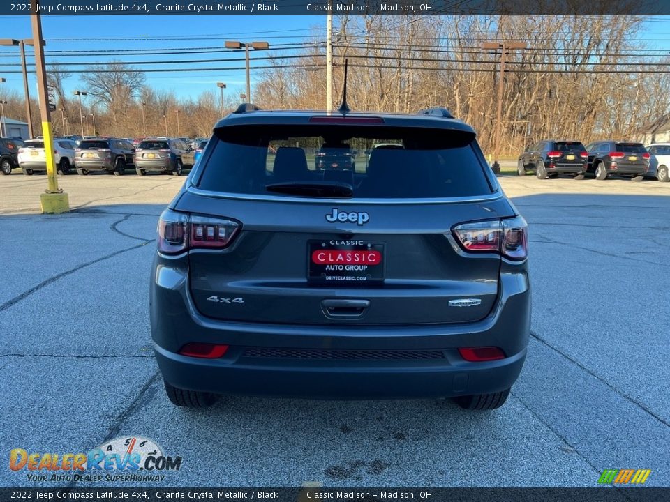 2022 Jeep Compass Latitude 4x4 Granite Crystal Metallic / Black Photo #10