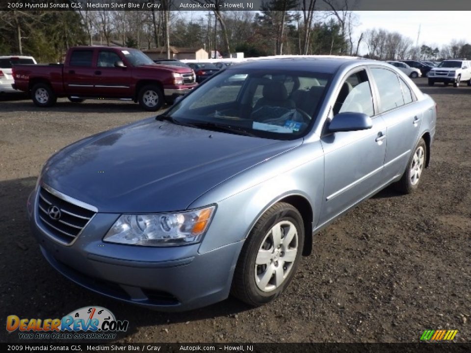 2009 Hyundai Sonata GLS Medium Silver Blue / Gray Photo #1