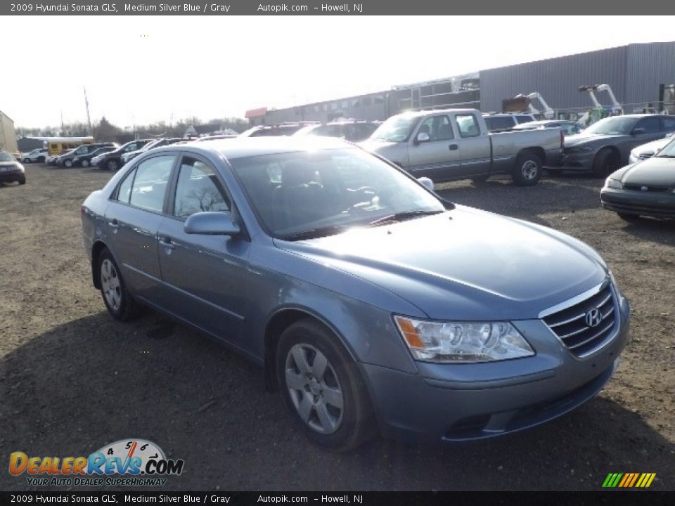 2009 Hyundai Sonata GLS Medium Silver Blue / Gray Photo #3