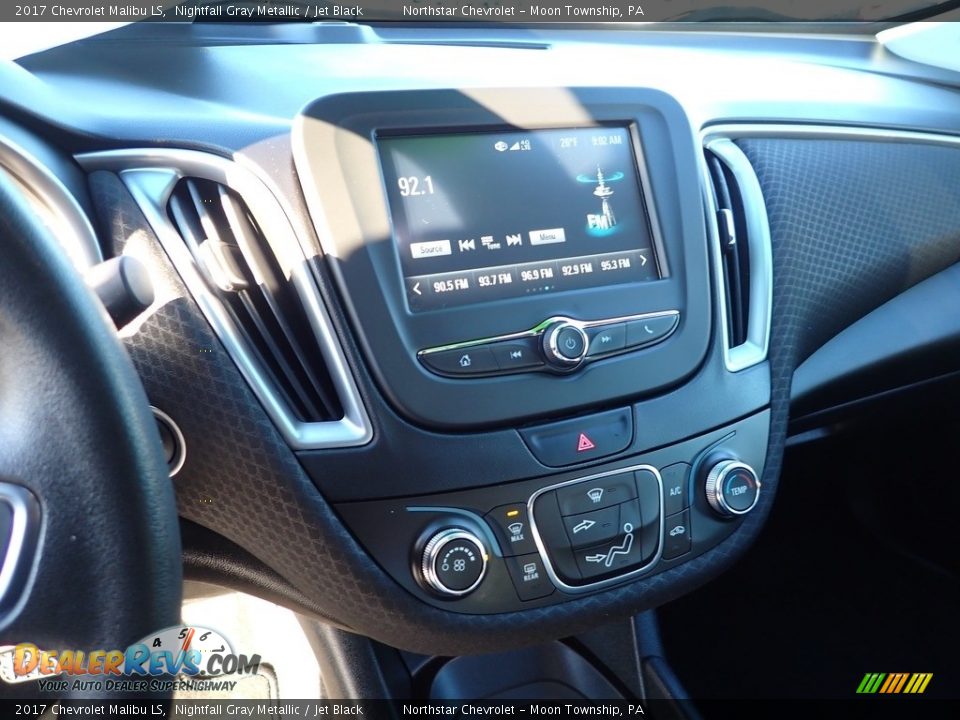 2017 Chevrolet Malibu LS Nightfall Gray Metallic / Jet Black Photo #27