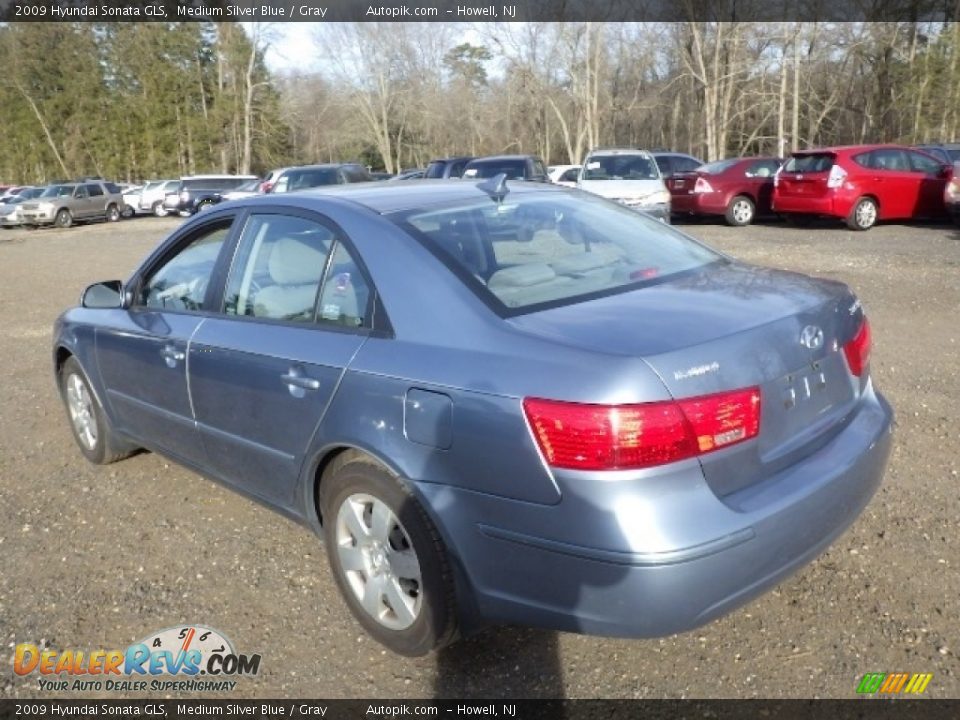 2009 Hyundai Sonata GLS Medium Silver Blue / Gray Photo #4