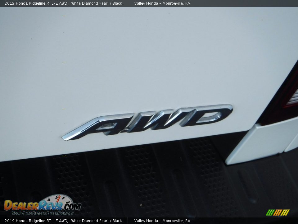 2019 Honda Ridgeline RTL-E AWD White Diamond Pearl / Black Photo #7