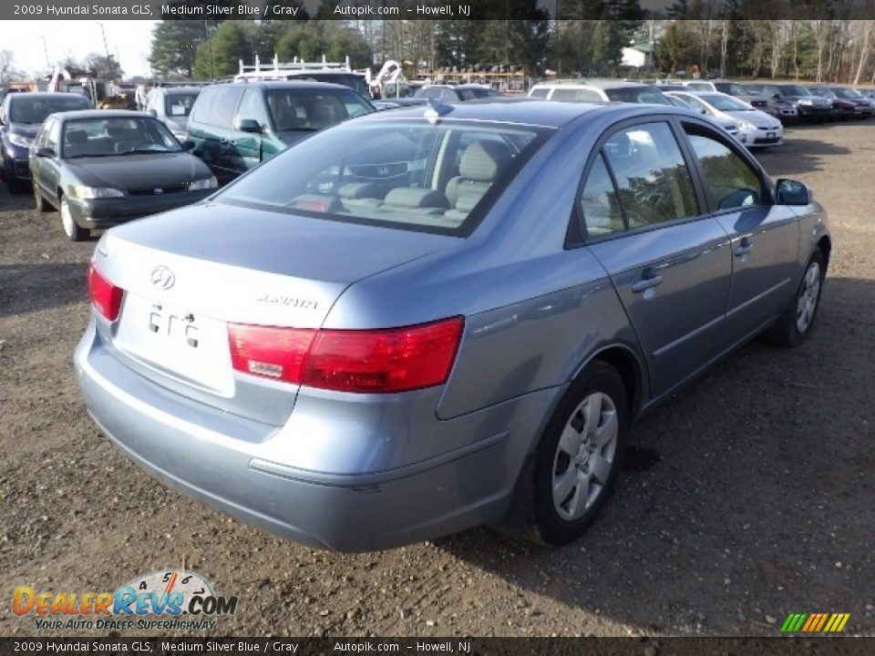 2009 Hyundai Sonata GLS Medium Silver Blue / Gray Photo #6