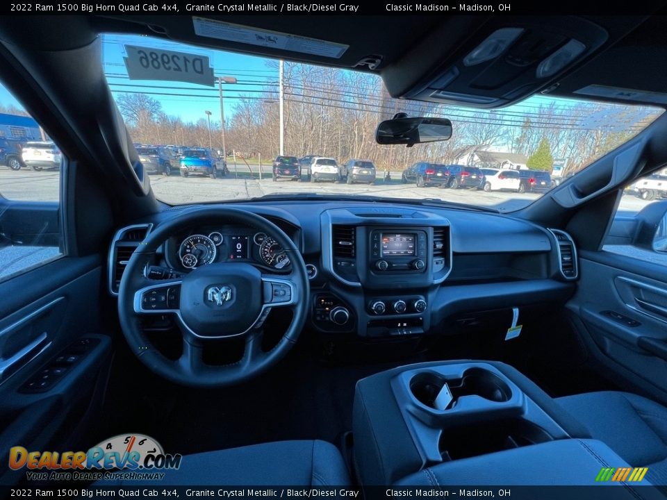 2022 Ram 1500 Big Horn Quad Cab 4x4 Granite Crystal Metallic / Black/Diesel Gray Photo #4