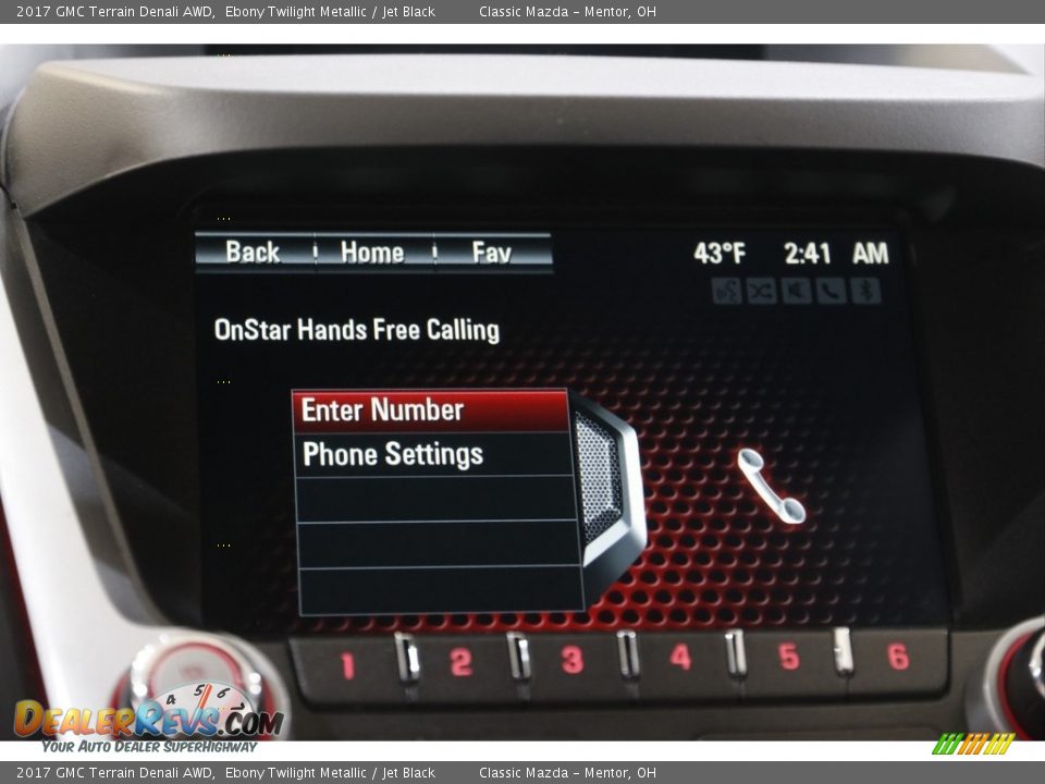 2017 GMC Terrain Denali AWD Ebony Twilight Metallic / Jet Black Photo #11