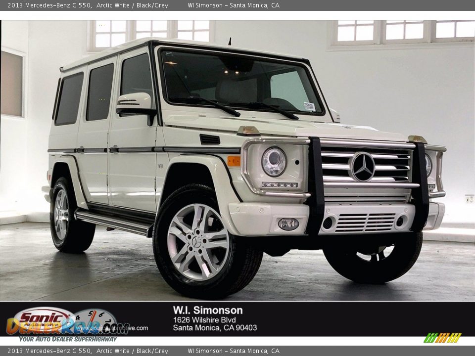 2013 Mercedes-Benz G 550 Arctic White / Black/Grey Photo #1