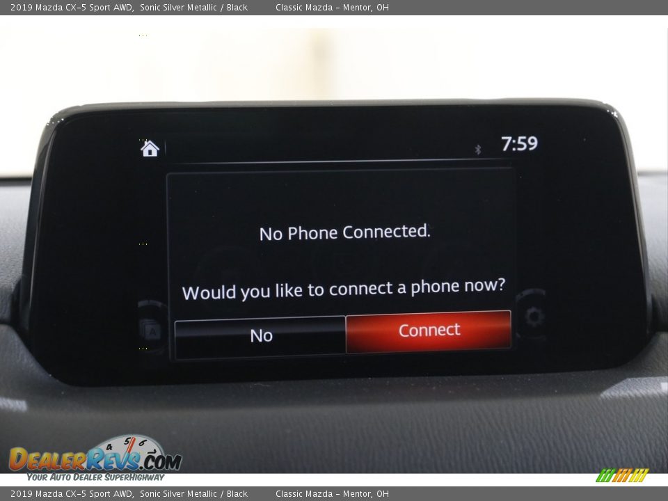 2019 Mazda CX-5 Sport AWD Sonic Silver Metallic / Black Photo #11