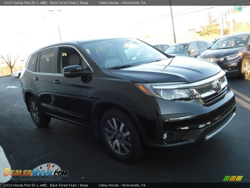 2020 Honda Pilot EX-L AWD Black Forest Pearl / Beige Photo #5
