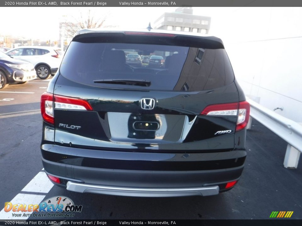 2020 Honda Pilot EX-L AWD Black Forest Pearl / Beige Photo #6