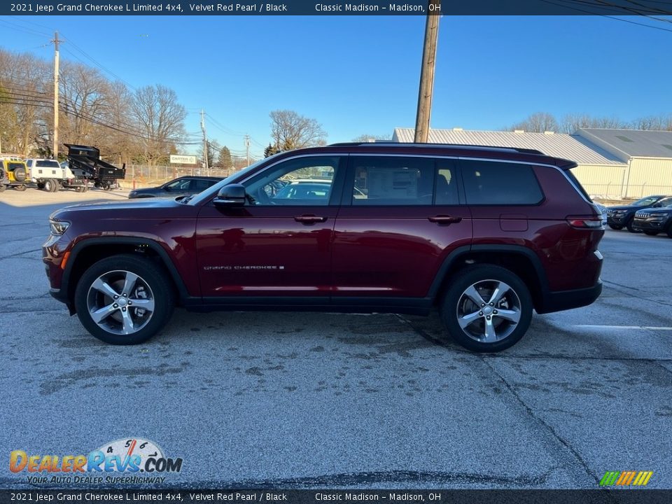 2021 Jeep Grand Cherokee L Limited 4x4 Velvet Red Pearl / Black Photo #8