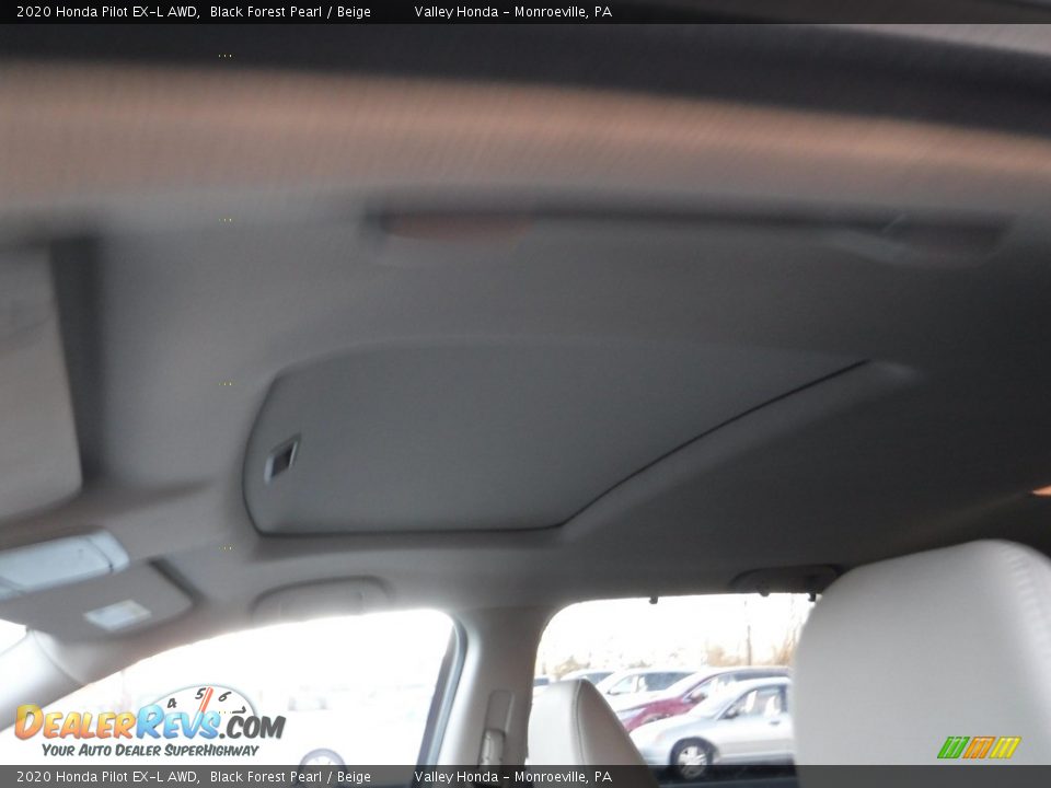 2020 Honda Pilot EX-L AWD Black Forest Pearl / Beige Photo #7