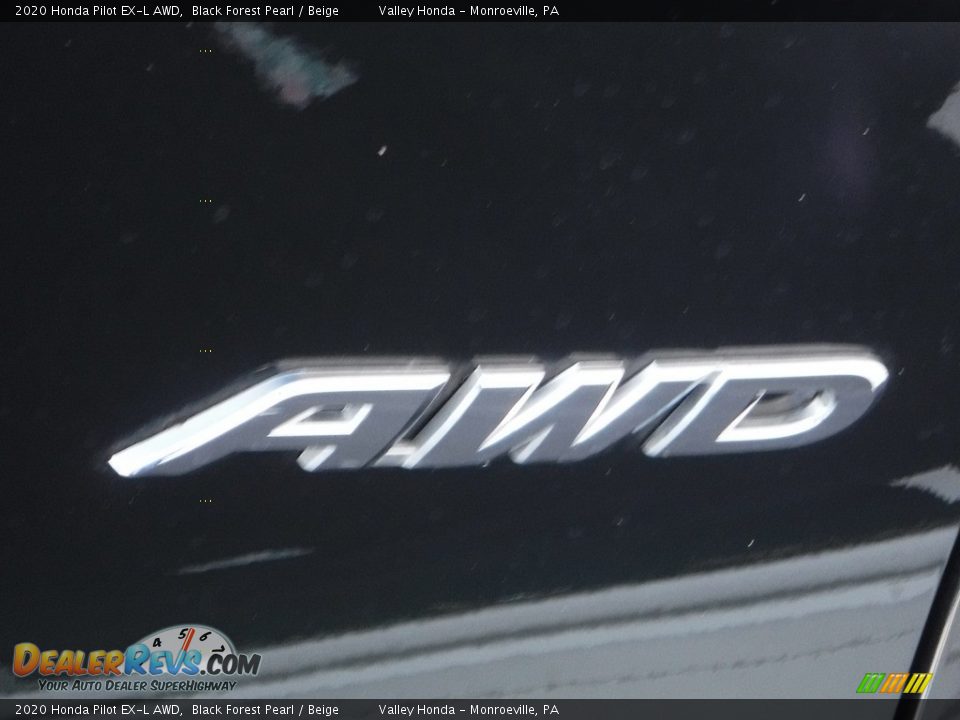 2020 Honda Pilot EX-L AWD Black Forest Pearl / Beige Photo #8