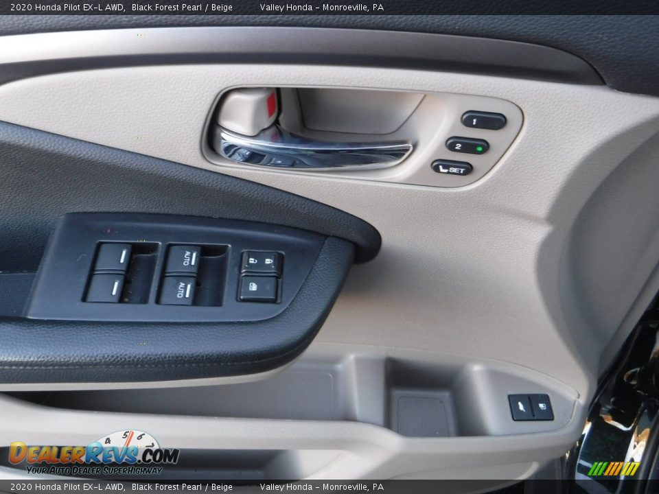 2020 Honda Pilot EX-L AWD Black Forest Pearl / Beige Photo #9
