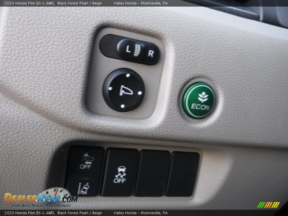 2020 Honda Pilot EX-L AWD Black Forest Pearl / Beige Photo #11