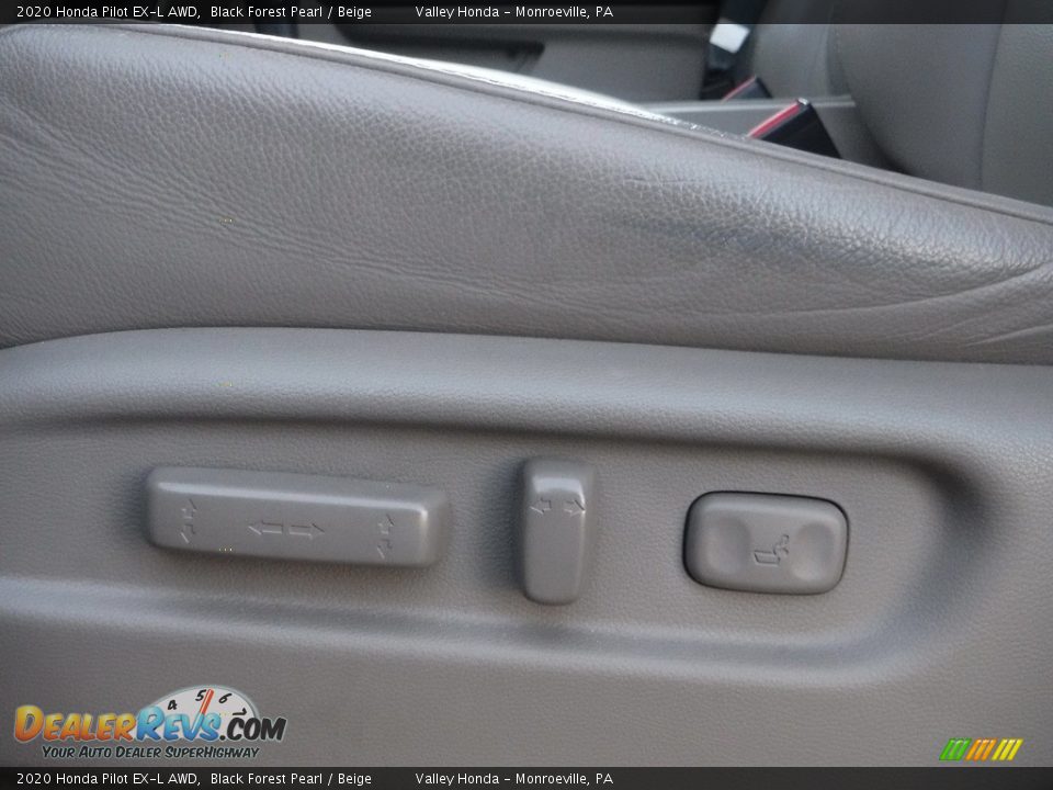 2020 Honda Pilot EX-L AWD Black Forest Pearl / Beige Photo #13