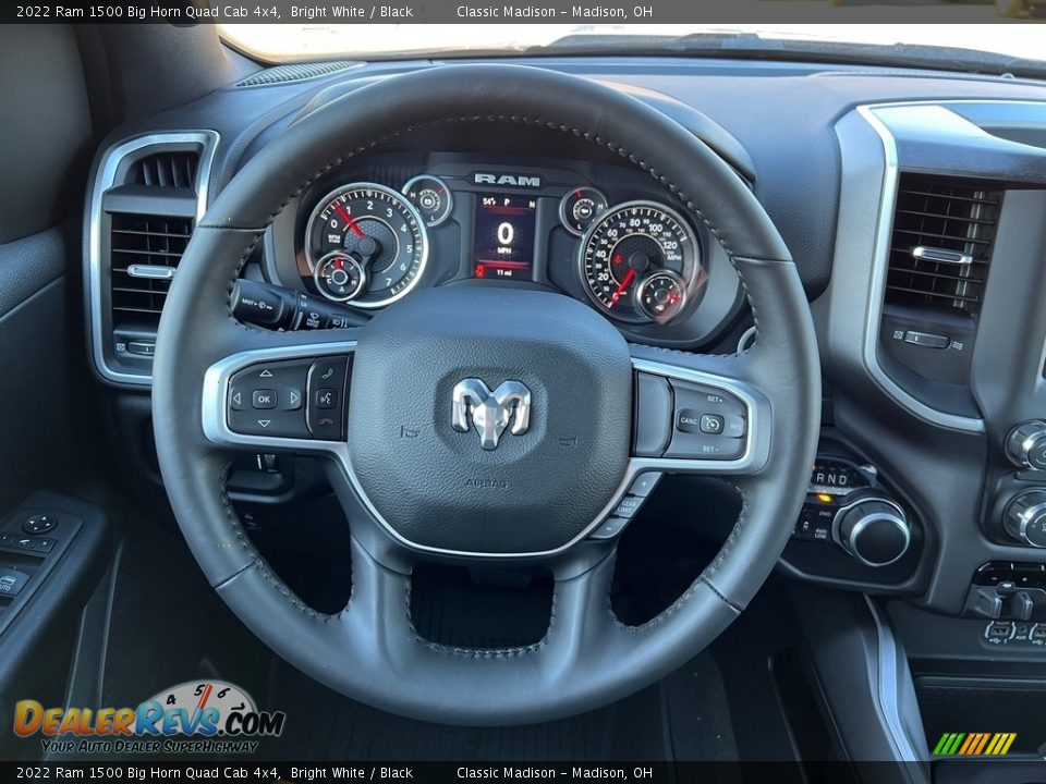 2022 Ram 1500 Big Horn Quad Cab 4x4 Bright White / Black Photo #5
