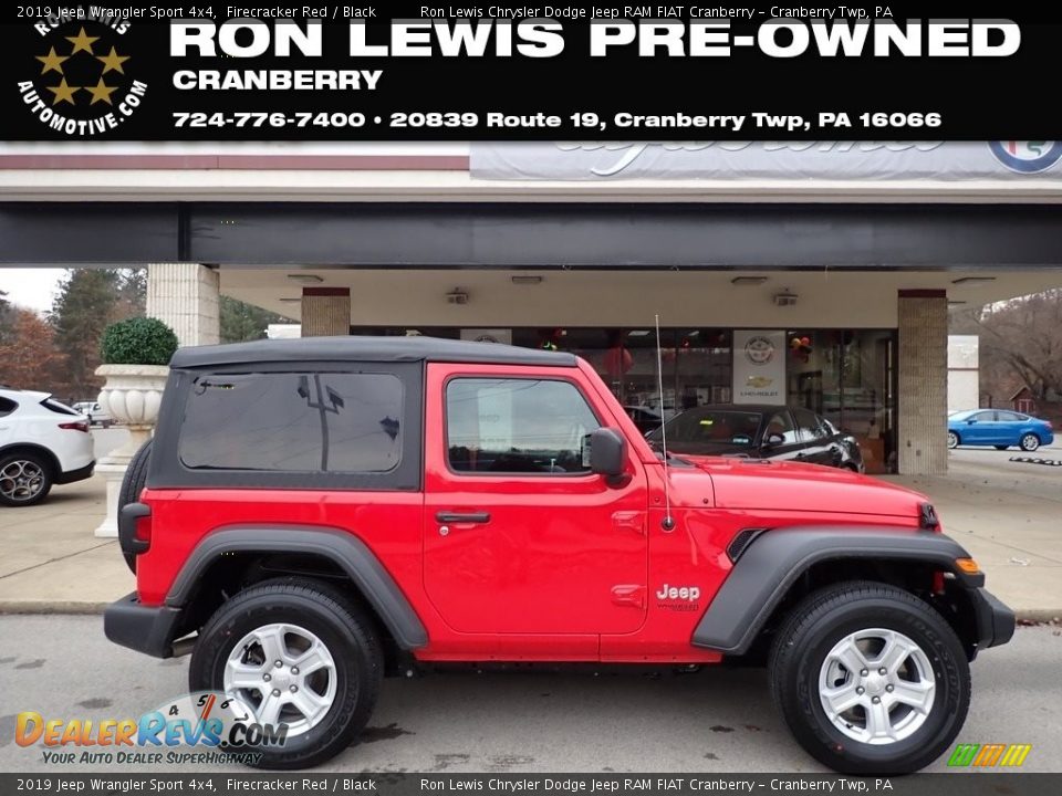 2019 Jeep Wrangler Sport 4x4 Firecracker Red / Black Photo #1