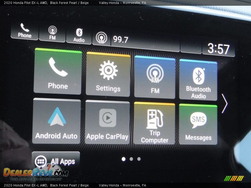 2020 Honda Pilot EX-L AWD Black Forest Pearl / Beige Photo #17