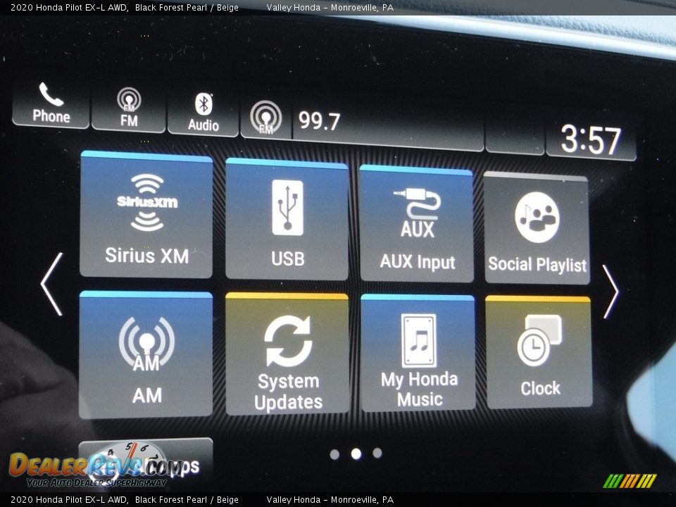 2020 Honda Pilot EX-L AWD Black Forest Pearl / Beige Photo #18