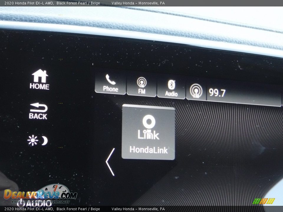 2020 Honda Pilot EX-L AWD Black Forest Pearl / Beige Photo #19