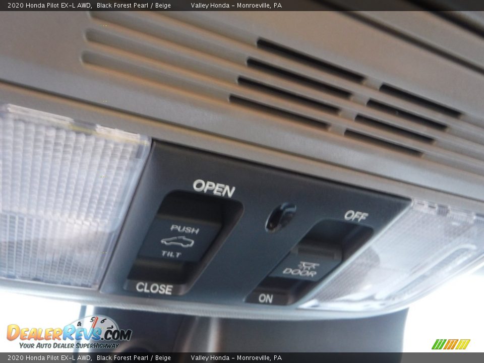 2020 Honda Pilot EX-L AWD Black Forest Pearl / Beige Photo #22