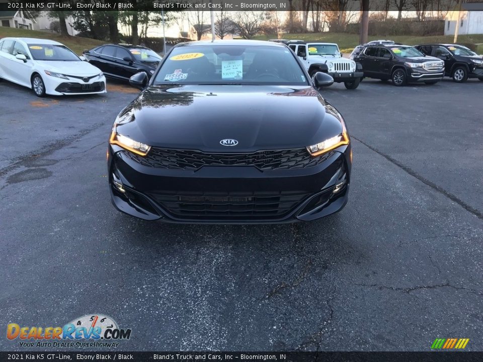 2021 Kia K5 GT-Line Ebony Black / Black Photo #3