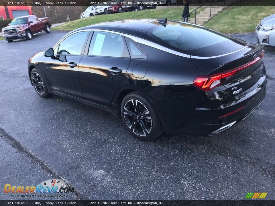 2021 Kia K5 GT-Line Ebony Black / Black Photo #5