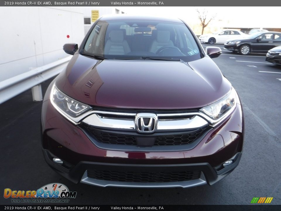 2019 Honda CR-V EX AWD Basque Red Pearl II / Ivory Photo #5