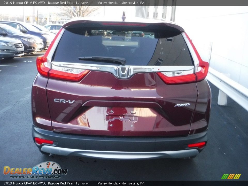 2019 Honda CR-V EX AWD Basque Red Pearl II / Ivory Photo #7