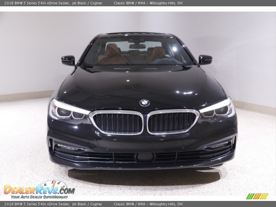 2018 BMW 5 Series 540i xDrive Sedan Jet Black / Cognac Photo #2