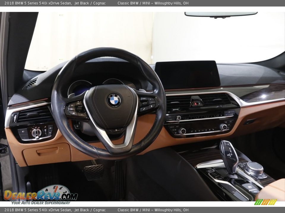 2018 BMW 5 Series 540i xDrive Sedan Jet Black / Cognac Photo #6