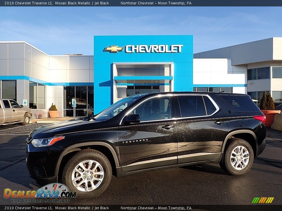 2019 Chevrolet Traverse LS Mosaic Black Metallic / Jet Black Photo #1