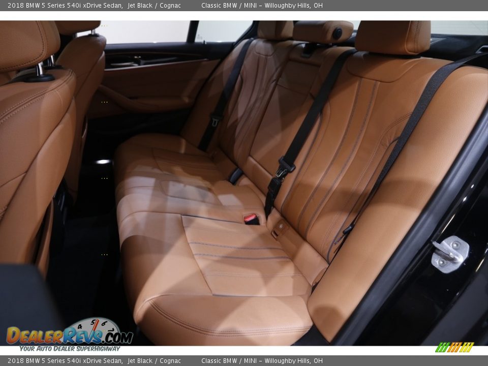 2018 BMW 5 Series 540i xDrive Sedan Jet Black / Cognac Photo #19