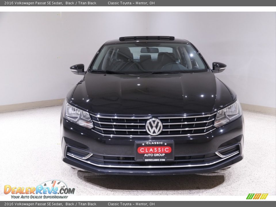 2016 Volkswagen Passat SE Sedan Black / Titan Black Photo #2