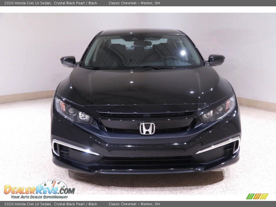 2020 Honda Civic LX Sedan Crystal Black Pearl / Black Photo #2